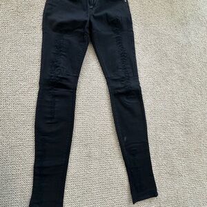 Helmut Lang women’s size 27 Black Skinny Distressed Jeans